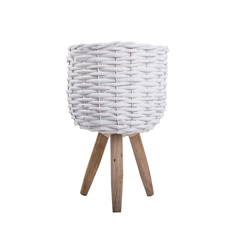 Support pour plante rond à piédestal, H 13 po x L 8 po x P 8 po
