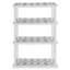 Nayson Large 4-Tier Interlocking Shelving Unit, 18 X 36 X 56", White