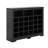 Sleek Design 24 Shoe Cubby Console, Modern Shoe Cabinet With Curved Base-115069468