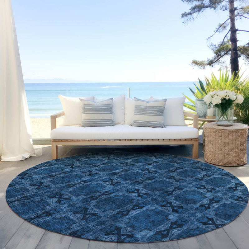 Tapis intérieur / extérieur Farragut, Rond 8 pi
