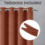 Aspire Homeware Linen 100% Blackout Curtain Pair for Maximum Privacy and Light Control-523209156-523209167