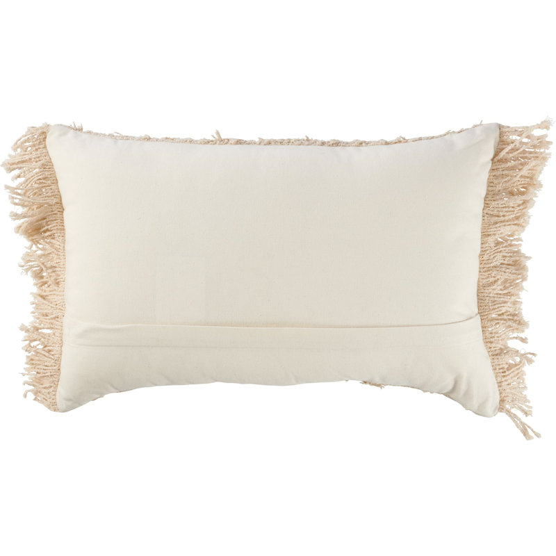 Primitives by Kathy Neutral Fringe Rectangle Pillow