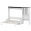 Système de lit escamotable convertible avec coin salon, bureau d'écriture et armoire de rangement - conception pliable intelligente pour les petits espaces