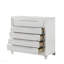 Commode finition perle blanche