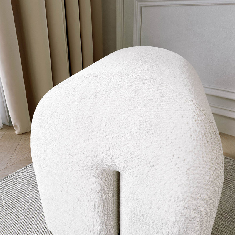 Sandisfield 35cm Wide Arch Solid Colour Pouffe Ottoman
