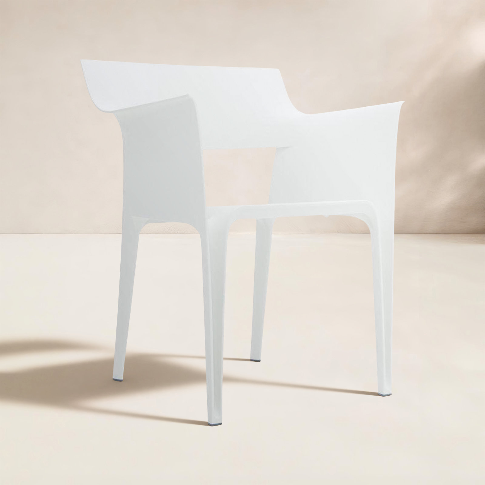 Pedrera Stackable Patio Armchair, White