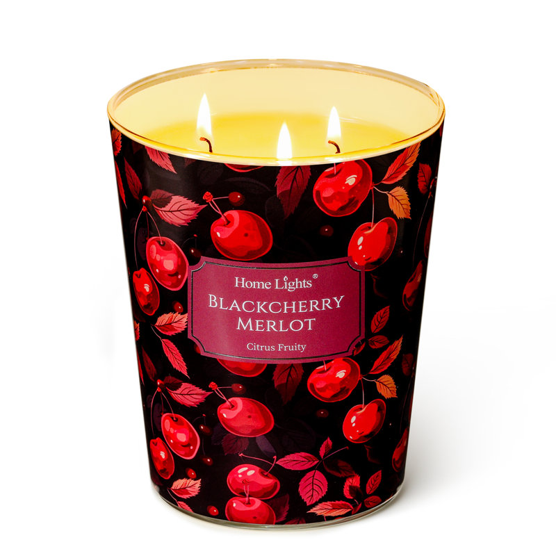 Merlot Blackcherry | Bougies parfumées 3-Wick Homelights