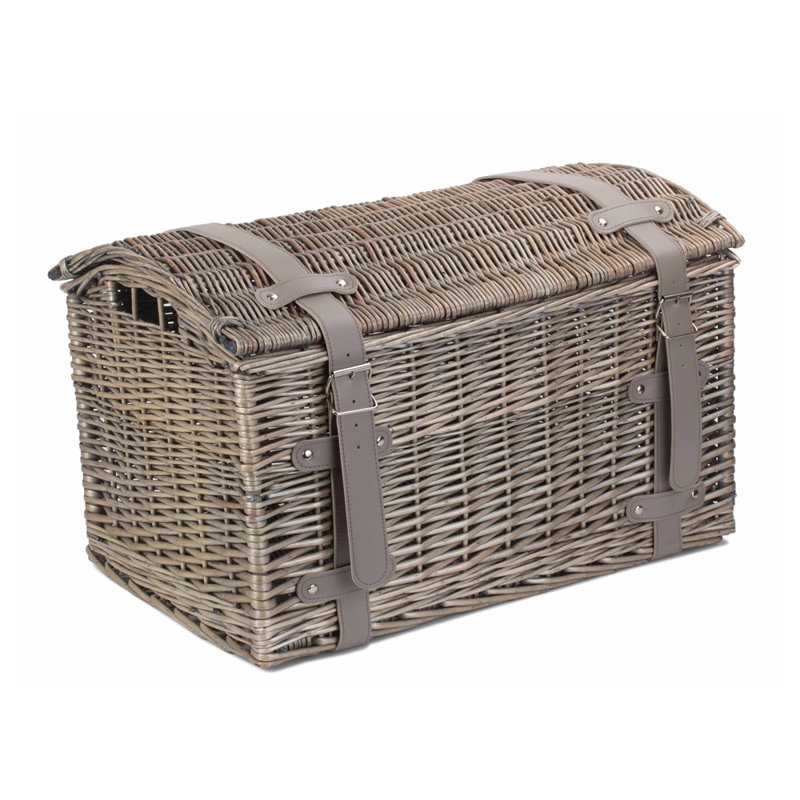 August Grove Wicker Decorative Basket, 35 x 46 x 56
