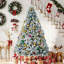 Arbre de Noël artificiel floqué-1024731820
