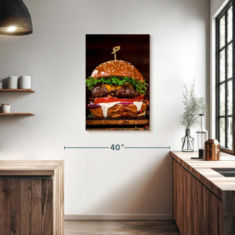Yarlin Delicious Burger, 36" H x 24" W