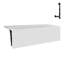 Baignoire en alcôve en acrylique blanc brillant avec drain extérieur 66 po x 32 po Streamline-101700383