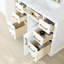 Ensemble de meuble-lavabo simple l 42 po avec miroir Gavino-43441225