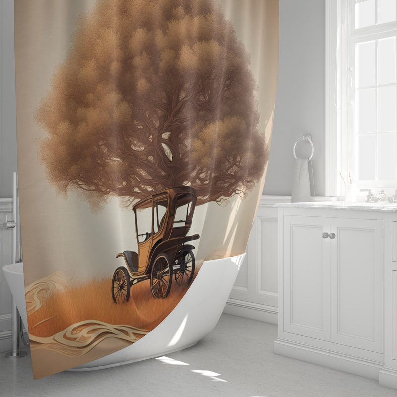 Fedler Shower Curtain, 70" W x 72" L