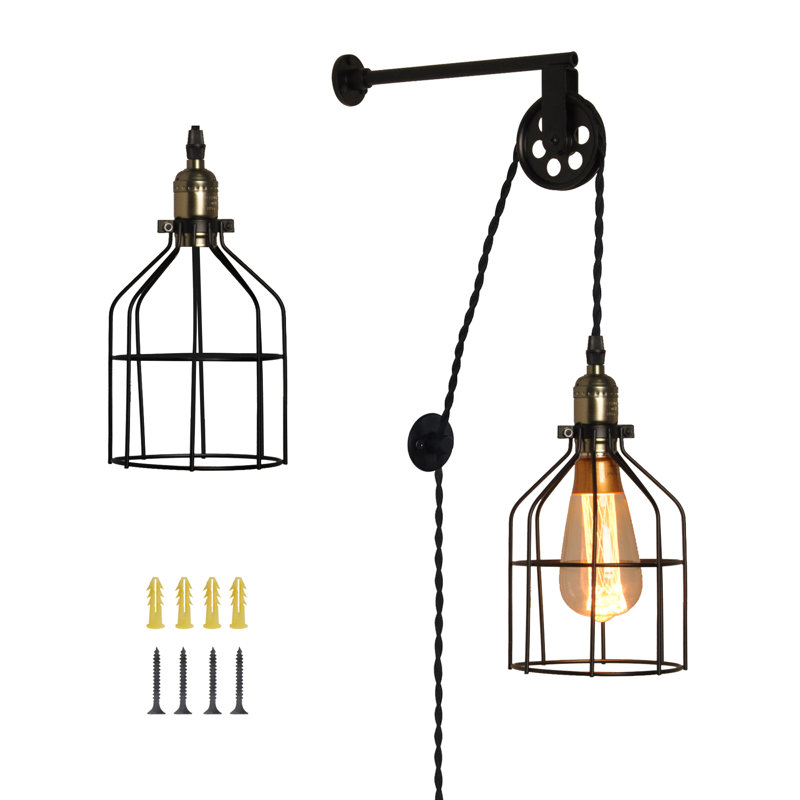 Kathyria Plug-in Armed Sconce