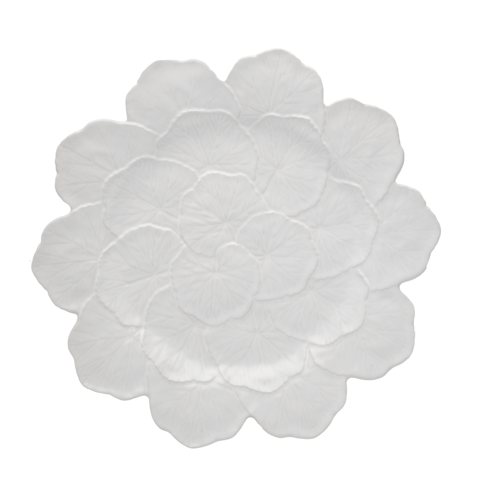 Geranium Charger, White