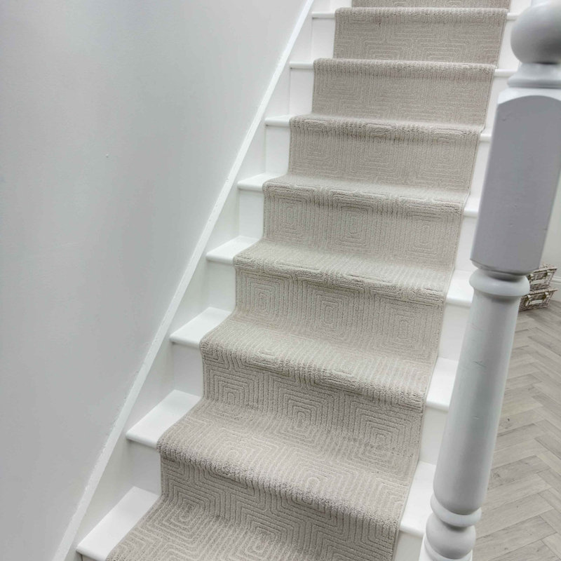 Stair Runner Geometric Area Rug, Runner 66 x 630 cm