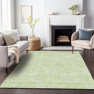 Premium Machine Washable Prisco Aloe Rug