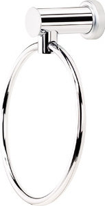 Infinity Wall Mounted Towel Ring, Polished Chrome