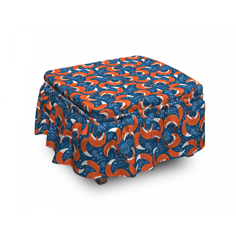 Ensemble de housse pour repose-pieds 2 pièces Fox Doodle