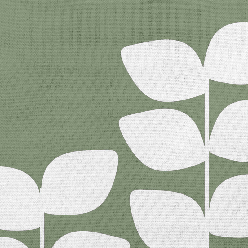 Coussin décoratif lombaire Stems, Vert pâle