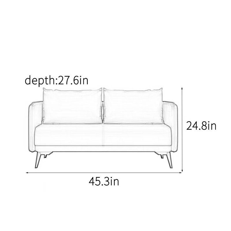 Simple modern elegant office sofa
