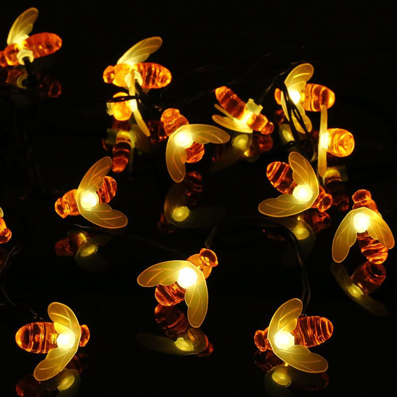 Outdoor 60 - Bulb 396'' Solar Powered LED Shaded String Light