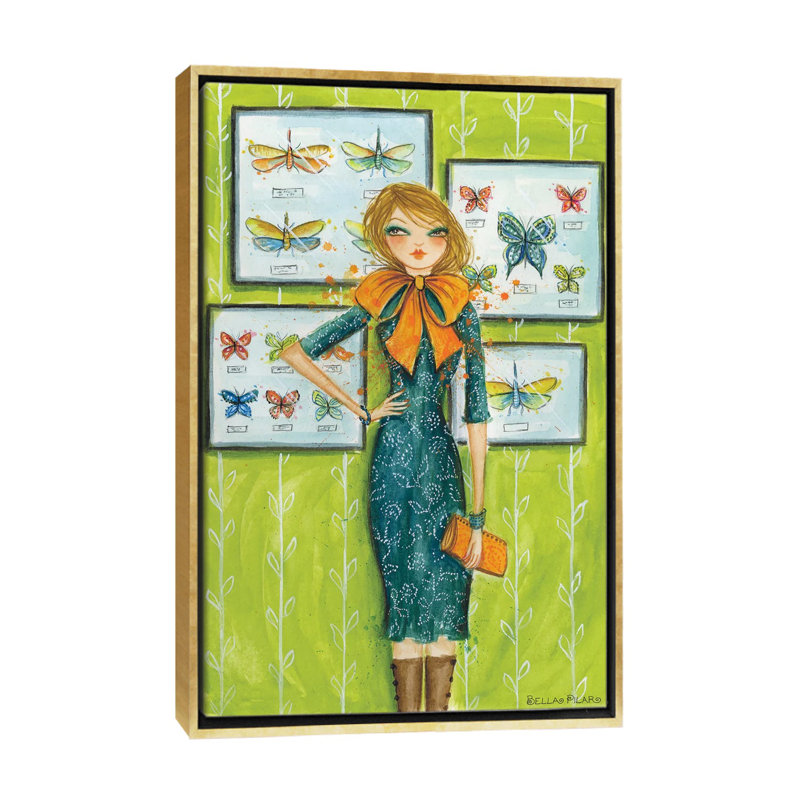«Best Dress Butterfly Bow», art encadré, H 26 po x l 18 po x P 1,5 po, Toile encadrée d'or