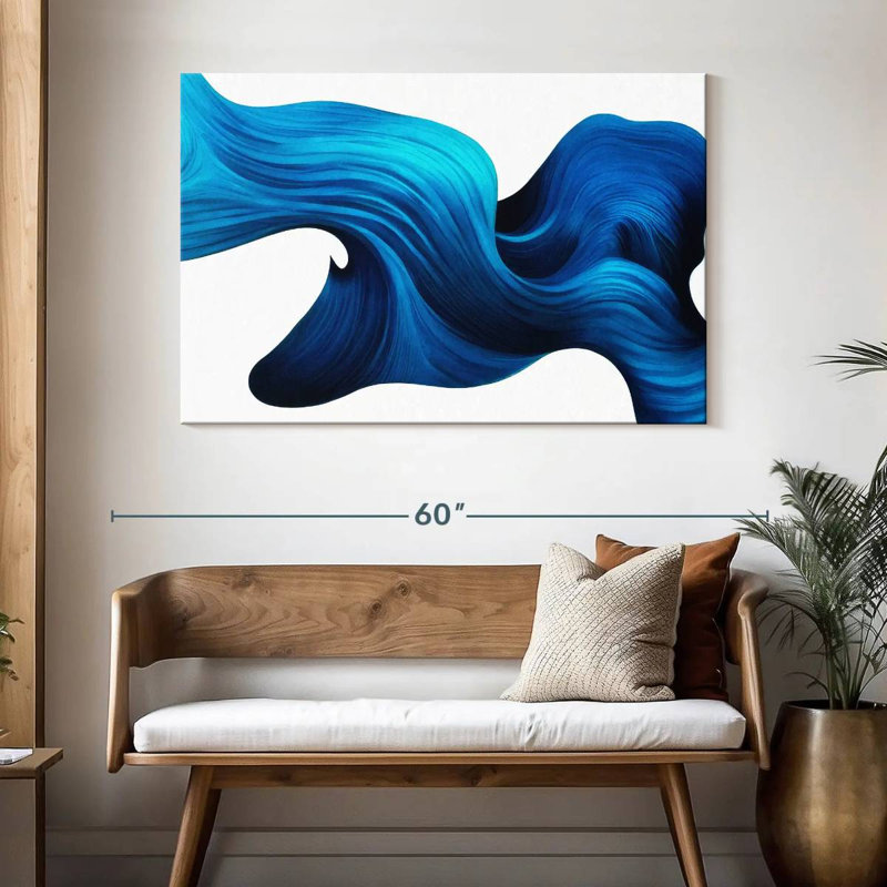 Avery Abstract Flowing Wave, 32" H x 48" W