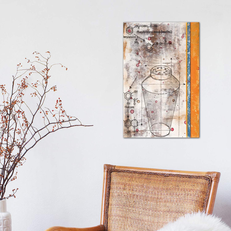 Shaker Chemical Reaction I by Taylor Smith - Wrapped Canvas Print, 30.48 cm H x 45.72 cm W