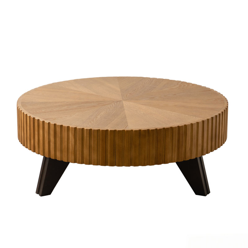 Timeless Design Retro Coffee Table, Brown, Natural