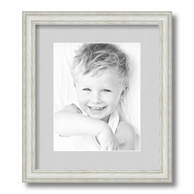 Wood Matte Picture Frame with Mat