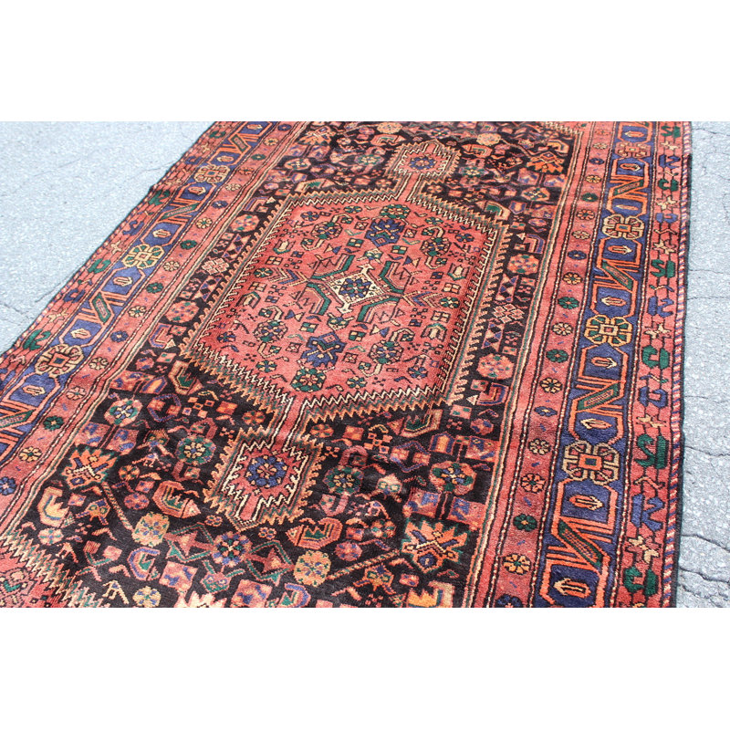Tapis rose noué à la main 5 x 9
