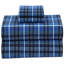 Draps en flanelle RUVANTI 100 % coton, taille Queen, ensemble de 4 pièces, poches profondes de 40 cm, à carreaux bleus-136385996-136386001