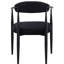 2 chaises de salle à manger de style moderne Mid-Century, rembourrées, pieds en métal noir pour la pièce 2, rembourrés de mousse, pieds élégants courbés