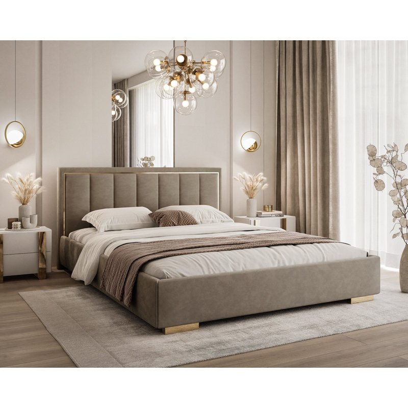 Bed, Small Double (4'), Camel
