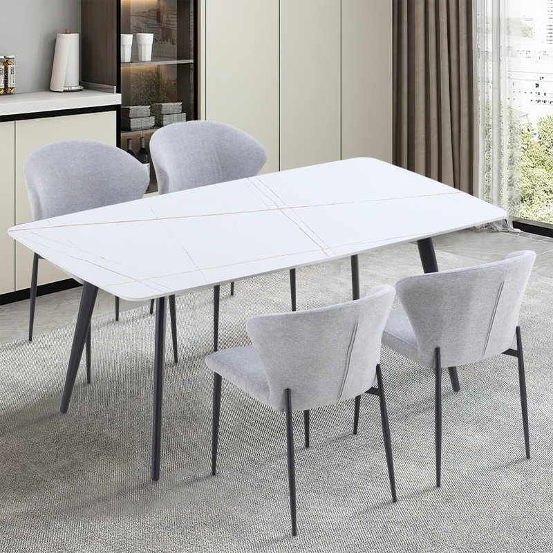 Dorcin Dining Chairs, Light Gray