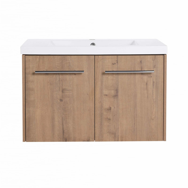 Armoire de salle de bain avec lavabo, portes à fermeture douce, conception à fixation flottante, 30"