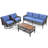 4 Pieces Outdoor Conversation Set-432065444-432065445