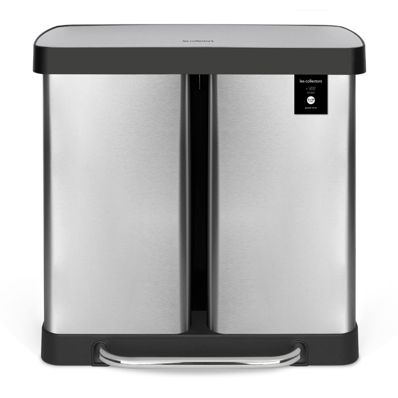 60 Litre Step On Multi-Compartments Trash & Recycling Bin