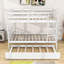 Lit superposé simple en bois avec lit gigogne Keyen-1982293876