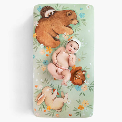 Enchanted Meadow 100% Cotton Fitted Crib Sheet