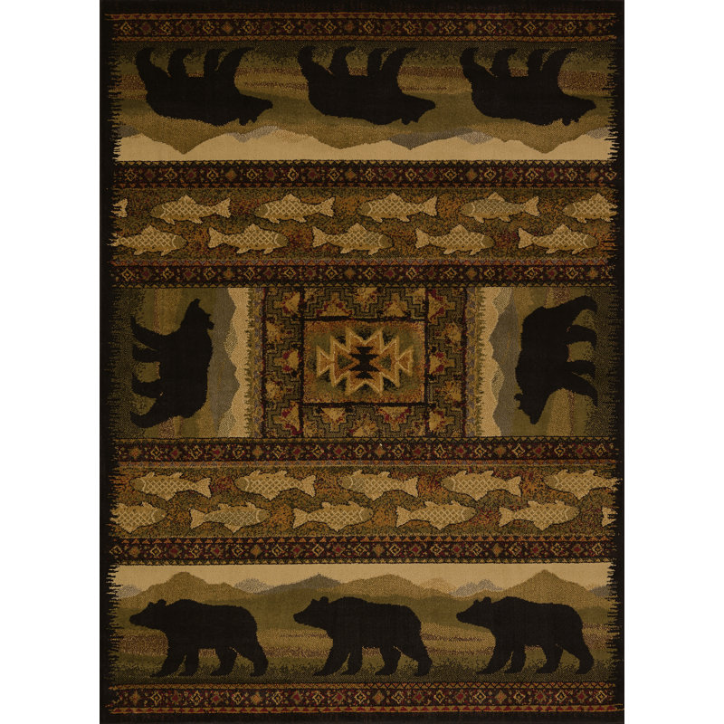 Tapis brun Sayre, Rectangle 5 pi 3 po x 7 pi 2 po