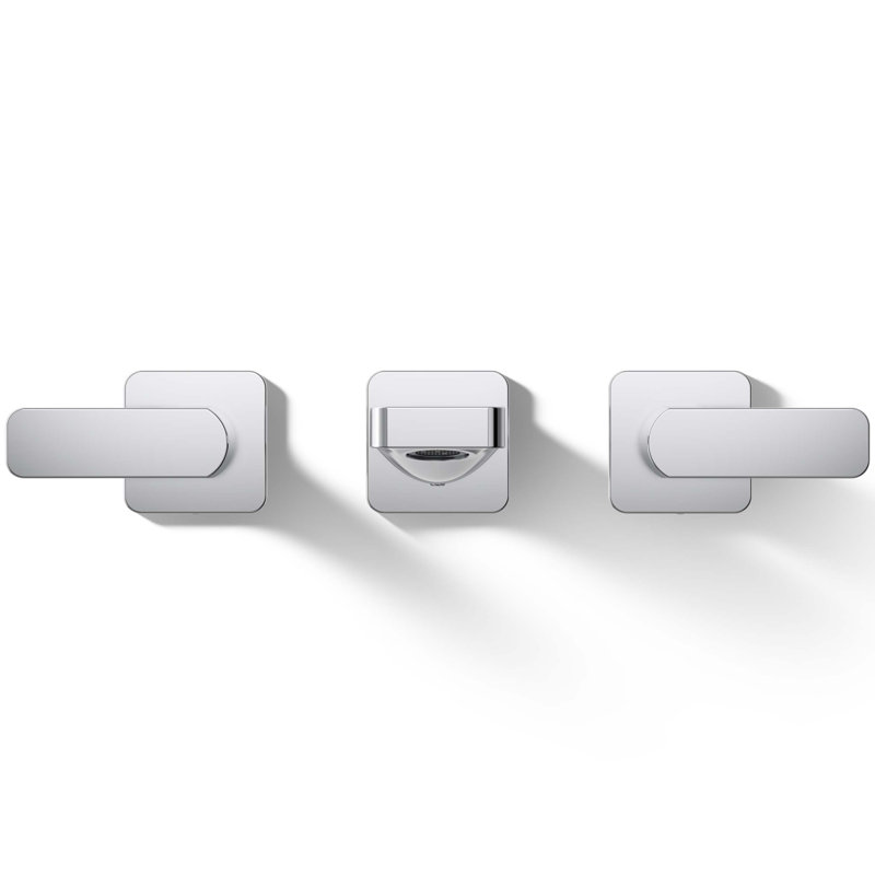 Parallel Wall Mount Bath Filler Trim, Polished Chrome