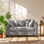 Causeuse moderne en velours l 60,5 po x P 32,3 po x H 31,9 po