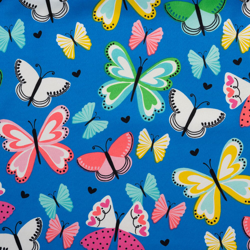Brilliant Butterflies Microfiber Sheet Set, Twin Sheet Set + Fitted Sheet + 1 Pillowcase