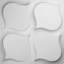 Panneau mural 3D 19,625 "x 19,625" en blanc (paquet de 50)