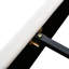Grand lit tapissier en velours beige
