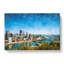 Skyline Of Pittsburgh Pennsylvania Painting - Wrapped Canvas-56654175