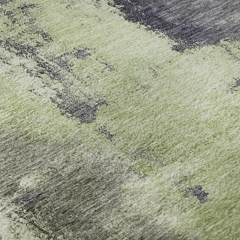 Tapis moderne lavable à la machine de qualité supérieure AMF1068, Rectangle 3 pi x 5 pi