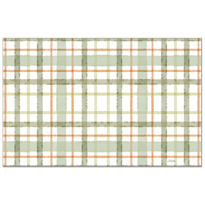 Farmhouse Plaid 24-Sheet Premium Paper Placemats